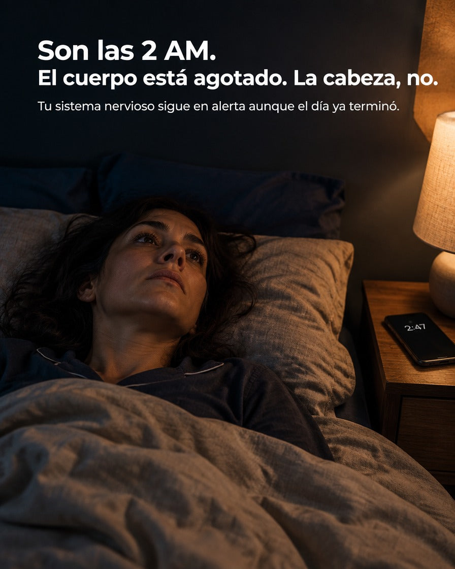 Son las 2 AM: el cuerpo agotado y la cabeza que no se apaga
