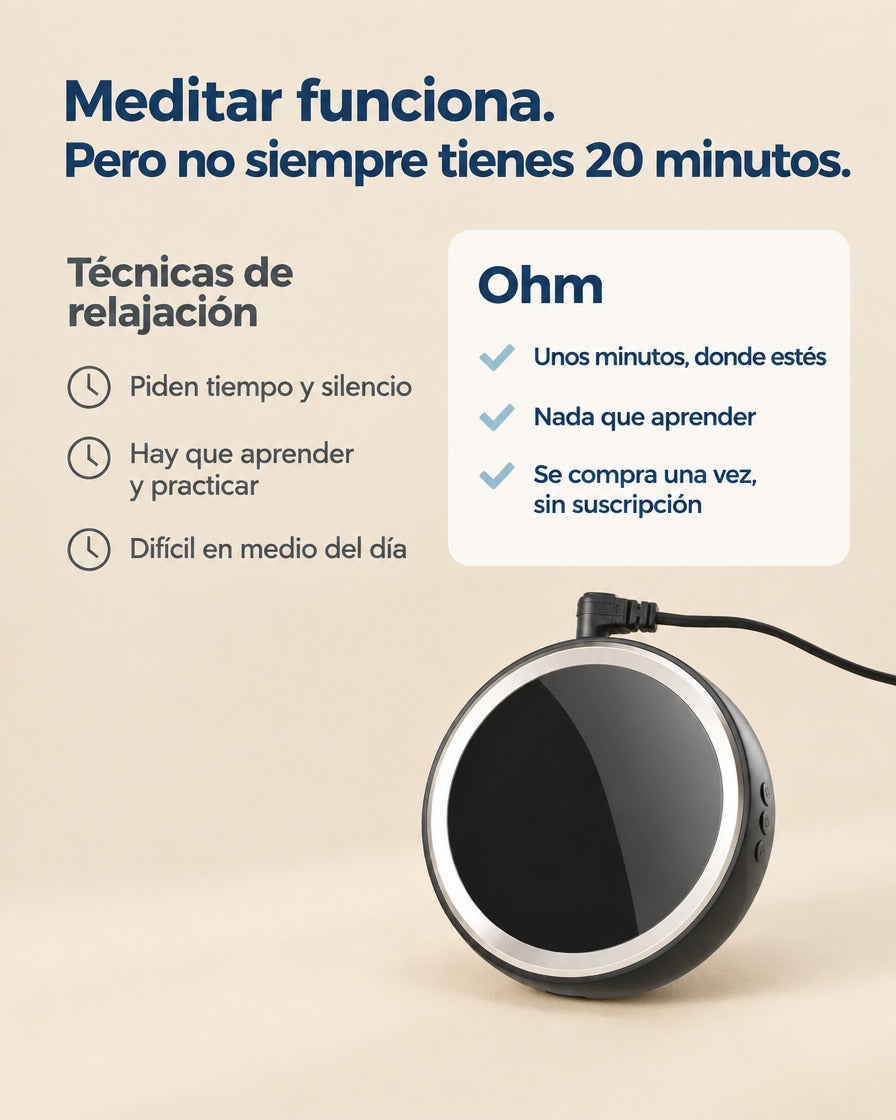 Ohm frente a las técnicas de relajación